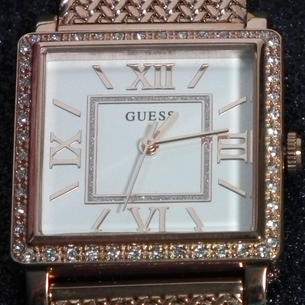 GUESS Watch -  W0826L3 Highline Rose Gold-Tone